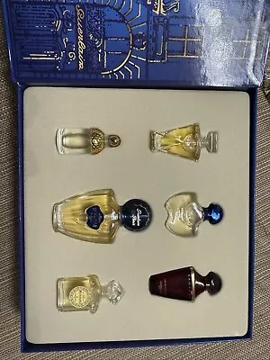 Guerlain Paris Miniature Collection 6 Piece Glass Perfume Bottles Set • $118.49