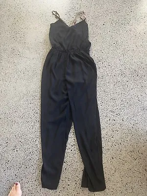$10 • Buy Gorgeous Dixie Black Jumpsuit - Sz M (10-12)