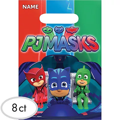 PJ Masks Party Supplies LOOT BAGS Lolly Bags Pack Of 8  • $4.60