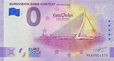 £10.89 • Buy Ticket 0 Euro Eurovision Song Contest Rotterdan Anniversary 2021 N° Various