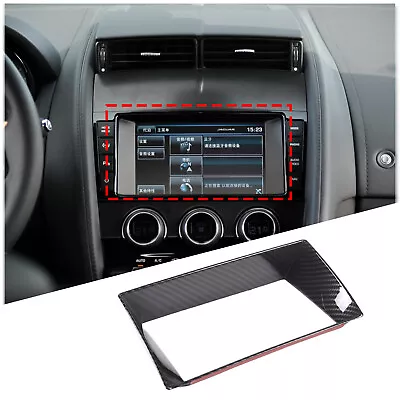 Carbon Fiber ABS Navigation Screen Frame Trim For Jaguar F-TYPE 2013-2018 • $32.99