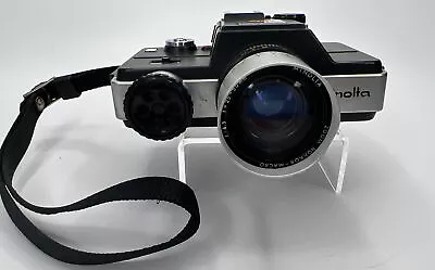 Vintage Minolta 110 Zoom SLR Camera Rokkor 25-50mm F4.5-16 Lens Untested As Is • $18