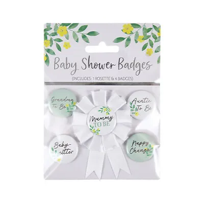 Baby Shower Family Badges - Pack Of 5 • £1.69