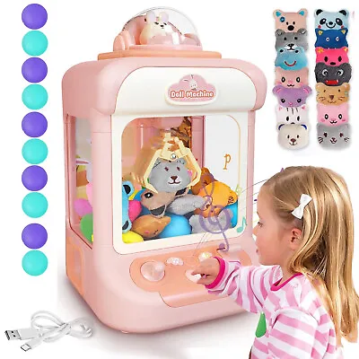 Claw Machine Kid Mini Vending Candy Grabber Electronic Arcade Claw Game Gift Set • $37.98