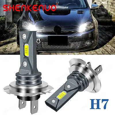 For VW Golf MK6 MK7 2x H7 Bulbs Xenon White Upgrade CSP LED Headlight 6000K 110W • £19.99