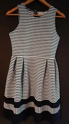 $10 • Buy Girls Oragami Striped Dress TEENS Size 16