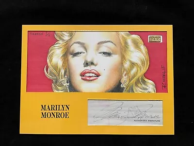 The Bar Cut Marilyn Monroe Signed Autograph Auto BECKETT BGS 14K Gold 1/1 • $9999.99