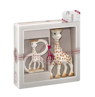 Vulli Sophie The Giraffe Birth Gift Set Teether & Toy Vanilla Teething Ring • $38.99