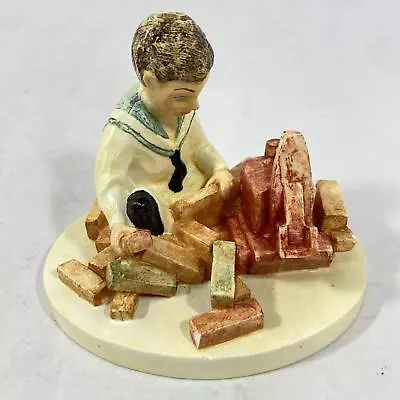 Vtg Signed 1979 Sebastian Miniatures Building Days Boy Figure 9107/10000 Box • $15.99