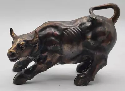 Vintage 5 Long Bronze/Brass Bull Sculpture • $30