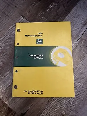 Vintage John Deere 350 Manure Spreader Operator's Manual OM-W38942 • $18.95