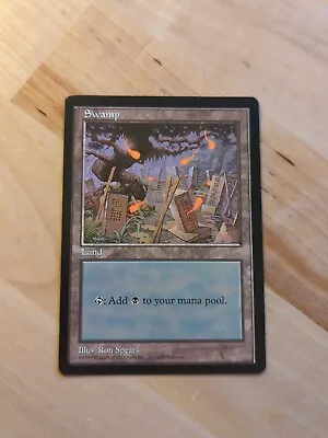 1x APAC LAND Swamp Ron Spears Taiwan Graveyard MTG Magic The Gathering Very Rare • $53.35