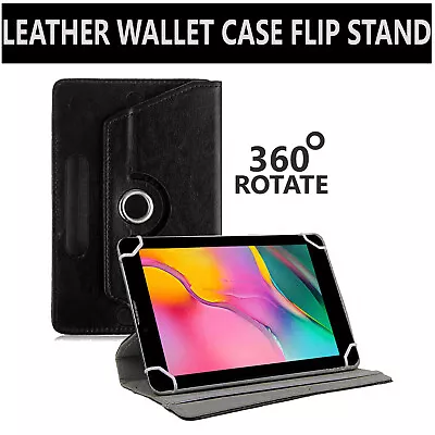 For All Lenovo 10  Tablet Universal Magnetic 360 Rotate Flip Stand Leather Case • £5.92