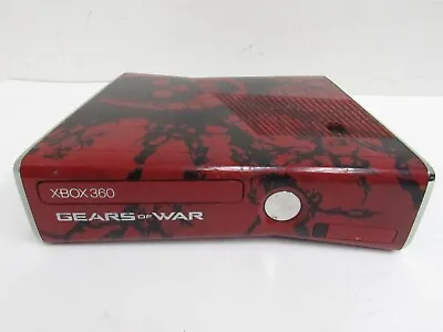 $90 • Buy Xbox 360 S Red Gears Of War Model 1439 Home Gaming Console Only Tested & Works