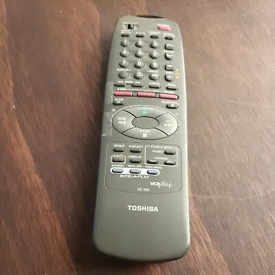$1.50 • Buy Genuine OEM TOSHIBA VC-761 TV/VCR Combo Remote Control Tested