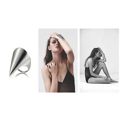 $80 • Buy SARAH & SEBASTIAN Silver Cone Ring L RRP: $160.00