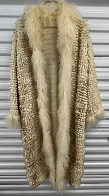 Marilyn Blumer Womens Dyed Muskrat Mongolian Lamb Fur Coat Medium • $130