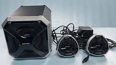 Philips MMS430G/17 2.1 Speaker System Audio Great Sound For Gaming And Music • $34.93