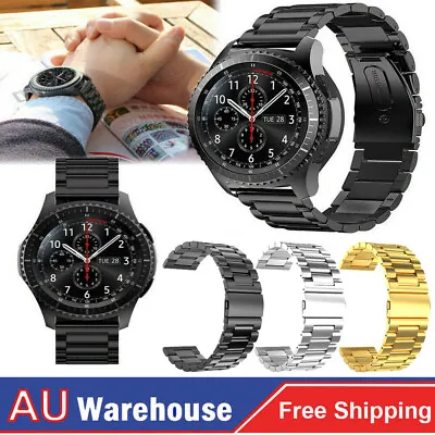 $19.94 • Buy For Samsung Galaxy Watch 42mm 46mm R800 R810 Stainless Steel Bracelet Band Strap