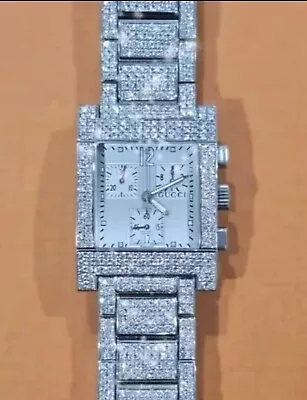 Iced Out 15 Ct Natural Diamomds Mens GUCCI Watch One Of A Kind! • $3800