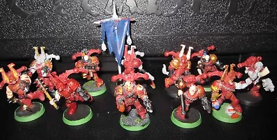 40K Chaos Space Marines Khorne Berzerkers Squad Painted • $50