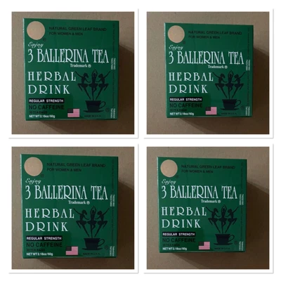 4 Boxes X 3 BALLERINA TEA Regular Strength HERBAL SLIM DRINK (120 Tea Bags) • $35.99