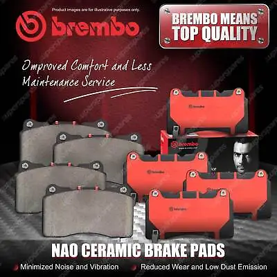 $174.90 • Buy 8Pcs Brembo Front & Rear NAO Ceramic Brake Pads For Jaguar S-Type X200 To N52047