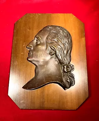 Beautiful President George Washington Bronze Mounted Plaque Bust • $5.50