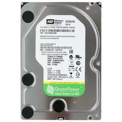 Western Digital WD 3TB Internal External 3.5  HDD Hard Disk Drive Storage Sata • £33.24