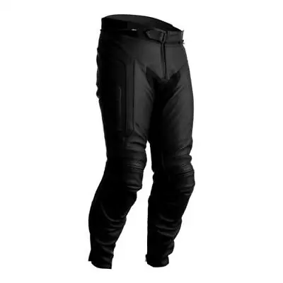 RST Axis CE Mens Leather Motorcycle Jeans Short Leg Black 2455 • £109.99