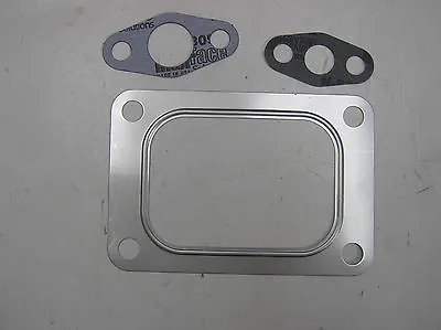 T6 TURBO INLET FLANGE STAINLESS STEEL GASKET SET With DRAIN & FEED TUBE GASKET • $7.25