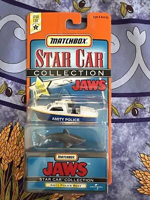 Matchbox Star Car Collection JAWS Amity Police Boat Loose • $75