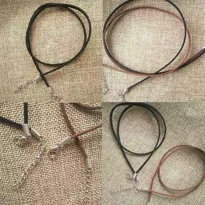 10pcs Mens Womens Suede Faux Leather String Necklace Cords Sa Gifts 2024Best • $1.78