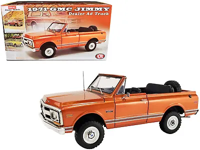 1971 GMC Jimmy Orange Metallic With White Top  Dealer Ad Truck  Limited Edition • $161.99