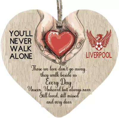 £6.99 • Buy Liverpool Style Hands In Heart Memorial Heart Shape Metal Sign Plaque