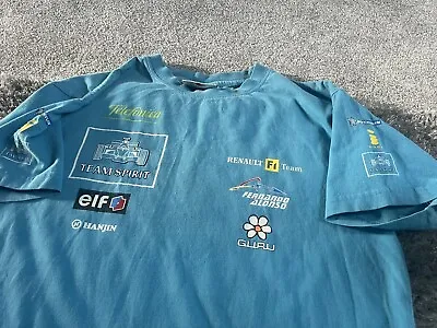Daring Precisport T Shirt F1 2005 Fernando Alonso Renault R25 TEAM SPIRIT Sze 16 • £19.99