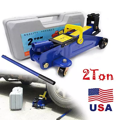 2 Ton 2T 2000kg Heavy Duty Car Van 4x4 Hydraulic Floor Trolley Jack In CASE • $46.40