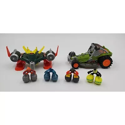 Mattel Matchbox Big Boots Figures Lot Of 4 + Dino Snatchers Jet Rescue Buggy • $35