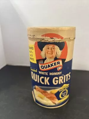 Vintage Early Quaker Quick Grits Container • £12.54