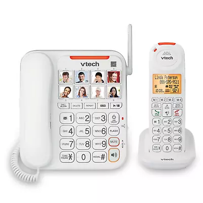 VTech SN5147 Amplified Corded Cordless Phone With Answering System Call Blocker • $34.99