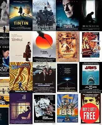 Steven Spielberg's Film Movie Posters A0-A1-A2-A3-A4-A5-A6-MAXI In Sizes C457 • £4.99