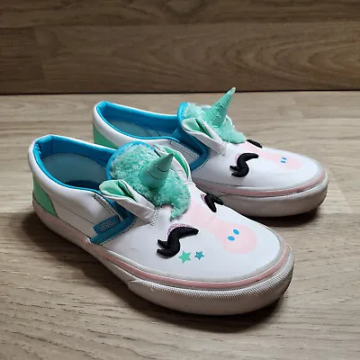 Vans Classic Slip On Unicorn Glitter Shoes Little Kids Girls Size 3 • $19.99
