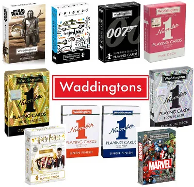 Waddingtons No.1 | Selection Of Quality Licensed Playing Cards Decks Poker • £4.39