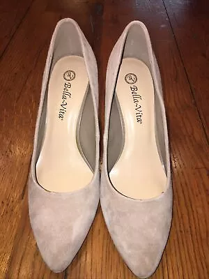 Bella Vita Womens Nara II Suade Tan Pumps Shoes 9.5N #sd9967 • $19.69