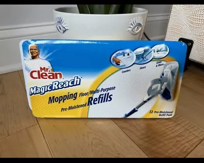 Mr. Clean Magic Reach Mopping Pre-Moistened Refill Floor NIP Pads 12 Sealed • $36