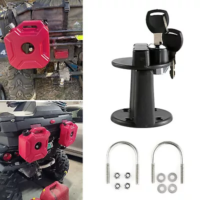 3L/5L Can Gas Fuel Oil Tank Mount Bracket Lock Clamp Set For Car Motorcycle UK • £15.88