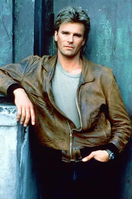 Richard Dean Anderson Macgyver 18x24 Poster In Brown Leather Jacket • $24.99