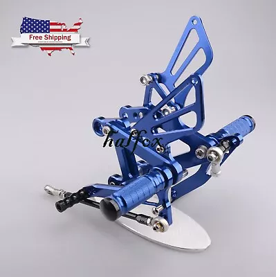 US Black RearsetS Brake Shift Pedal Footpegs For Kawasaki NINJA ZX6R 2003-2004 • $95.98