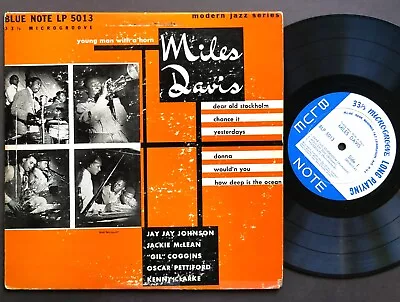 MILES DAVIS Young Man With A Horn LP BLUE NOTE BLP 5013 US '53 LEX EAR MONO FLAT • $356.14