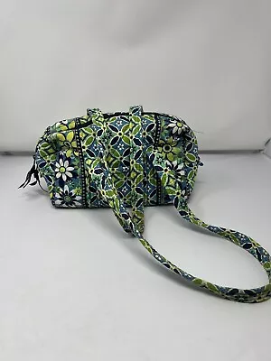 Vera Bradley Daisy Daisy Blue Green Quilted Small Handbag Purse • $15